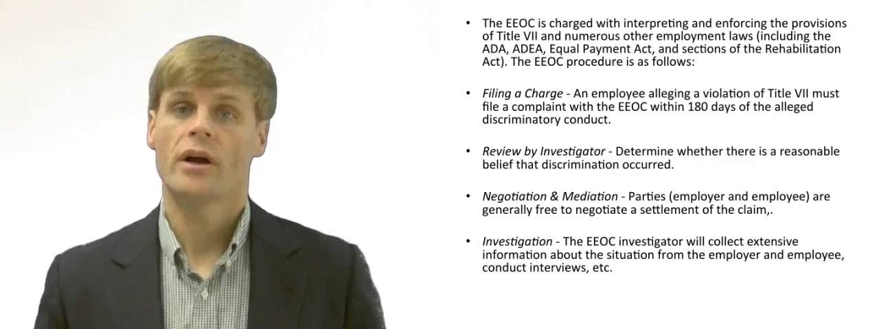 'Video thumbnail for Enforcing Title VII Actions through EEOC'