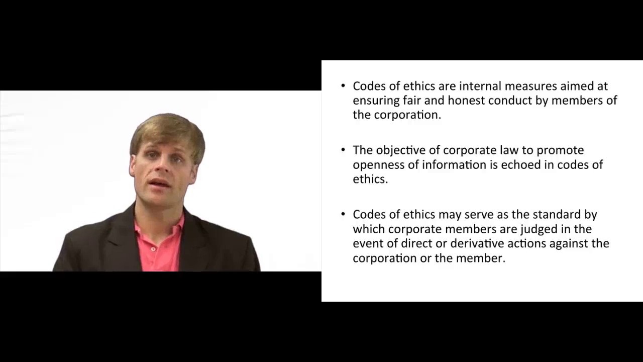 'Video thumbnail for Corporate Governance and Ethics - Explained'