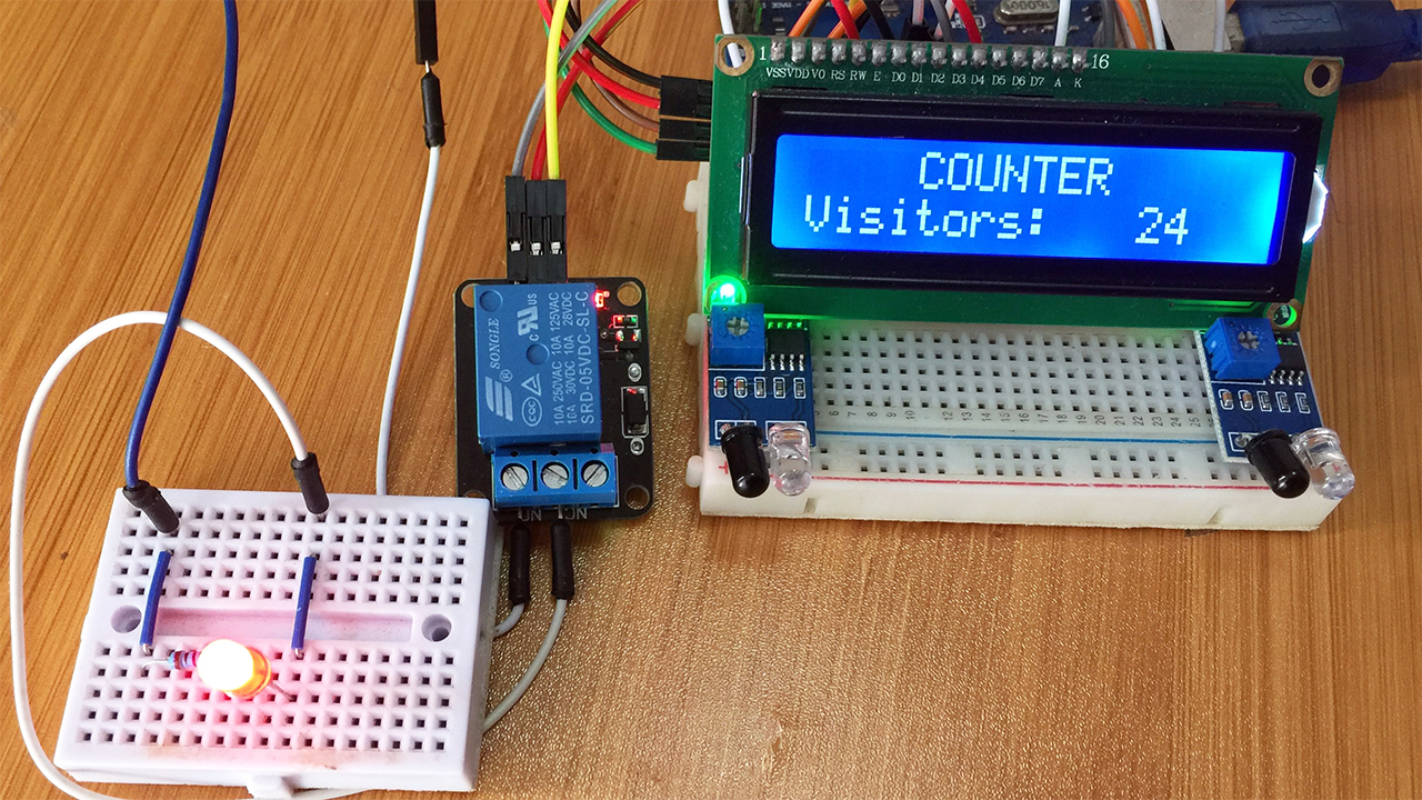 Video thumbnail for Bidirectional Counter using IR sensor and Arduino.