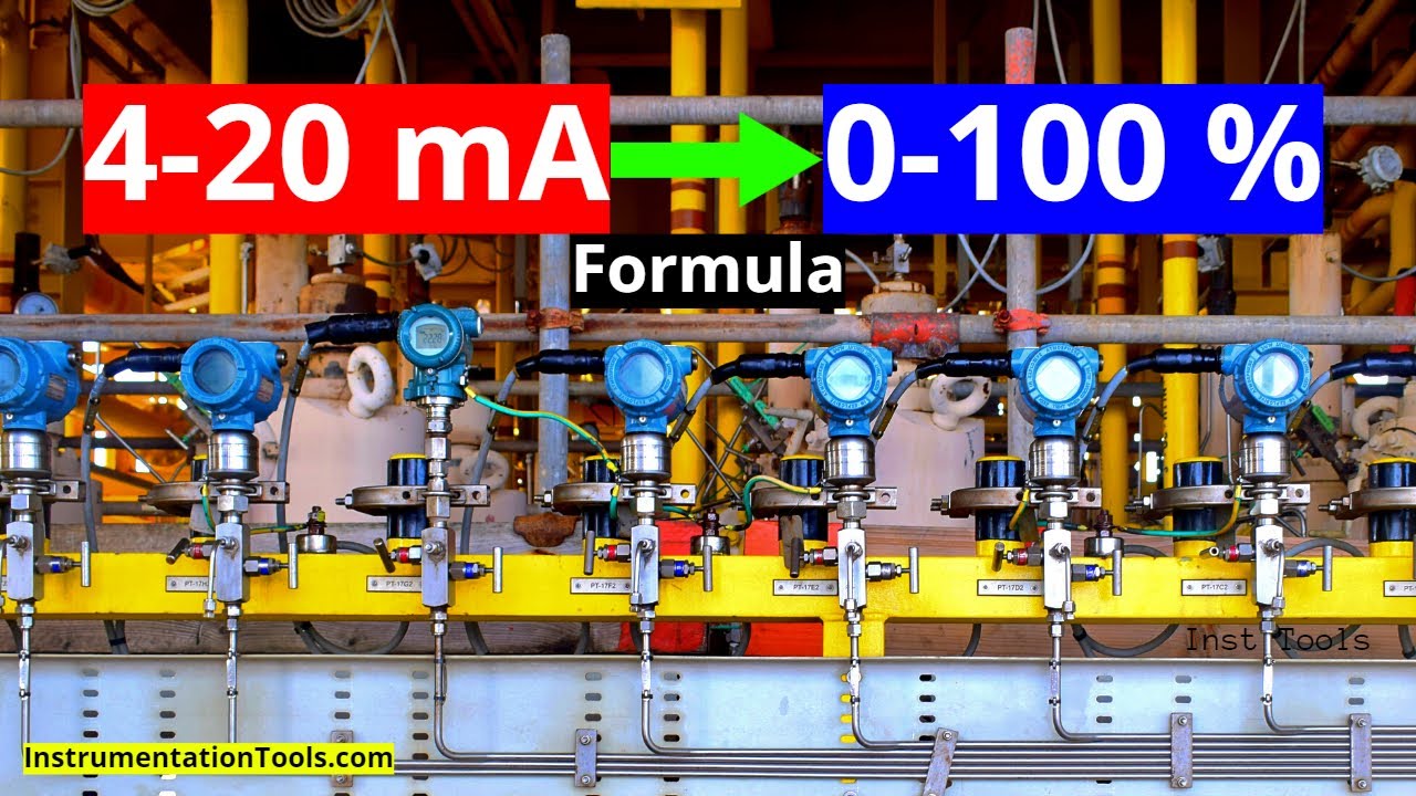 'Video thumbnail for 4-20 mA into 0-100 % Calculation Formula - Instrumentation Tutorials'