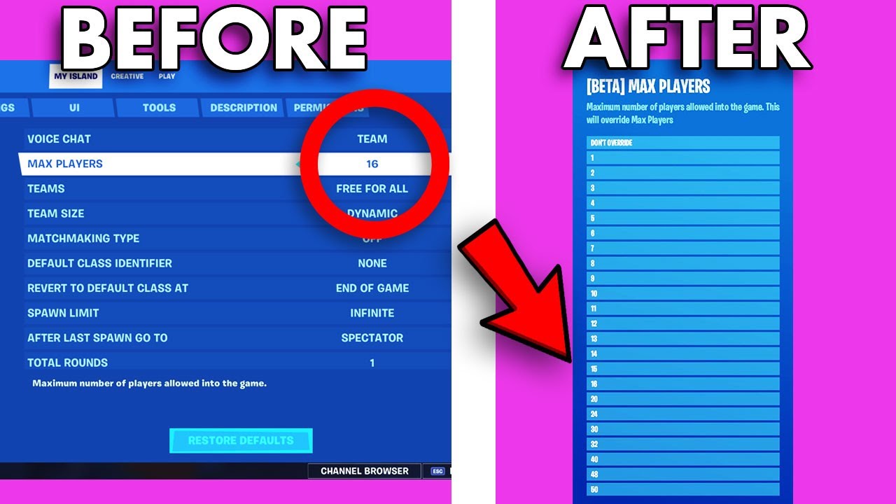 Video thumbnail for New Max Limit of Players? Fortnite Creative 15.50 Update
