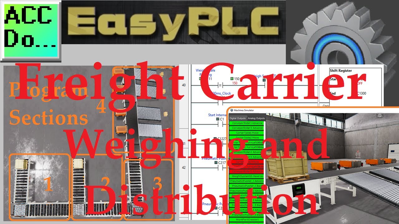 'Video thumbnail for Freight Carrier Weighing and Distribution EasyPLC'