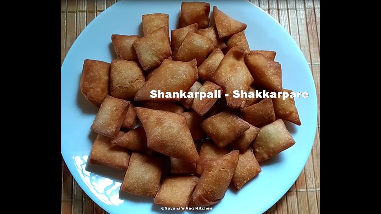'Video thumbnail for Easy Shankarpali Shakkarpare recipe. Tea time snack. Diwali Faral. खुसखुशीत शंकरपाळी / शक्करपारे'