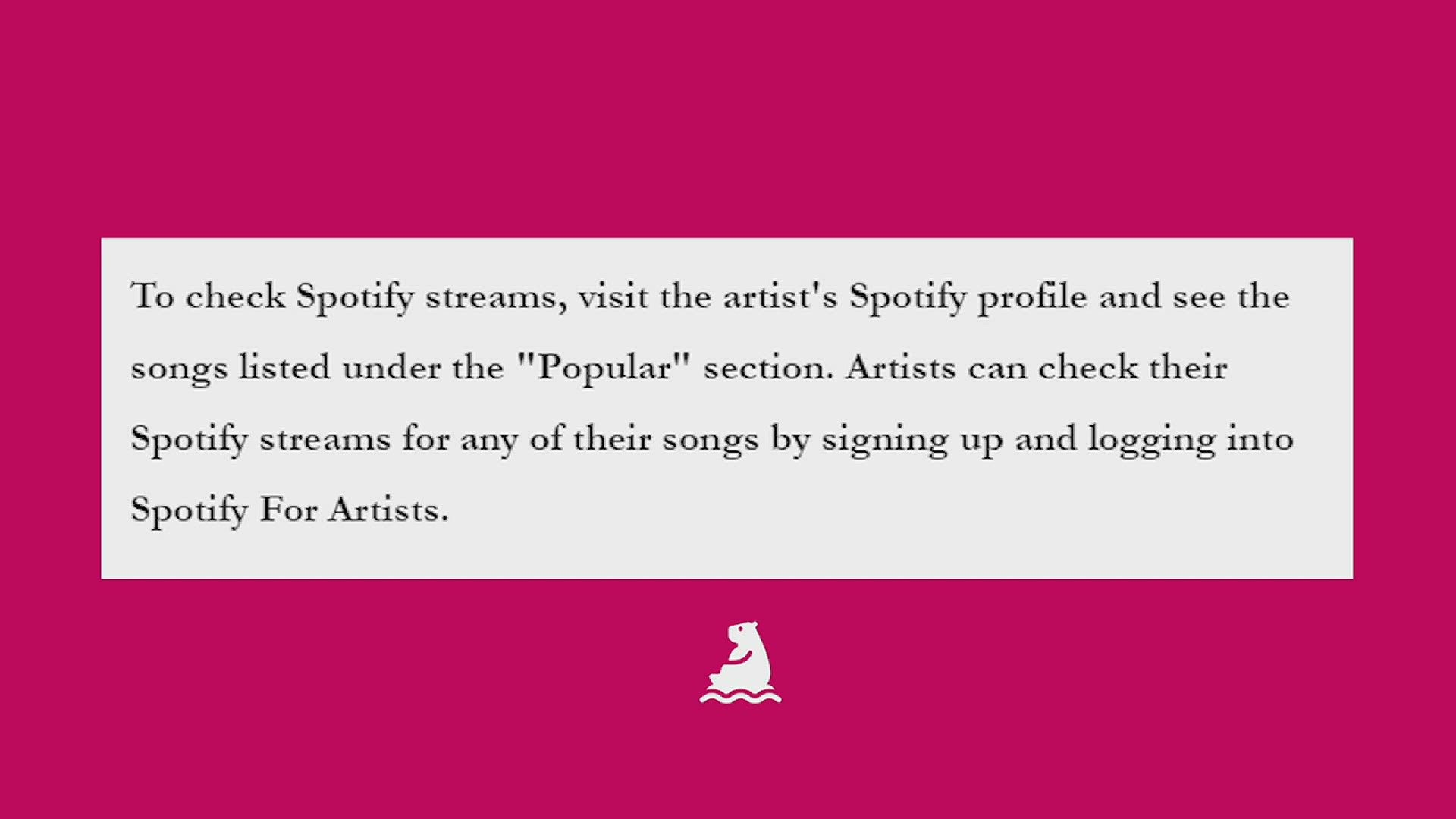 Video thumbnail for How To Check Spotify Streams