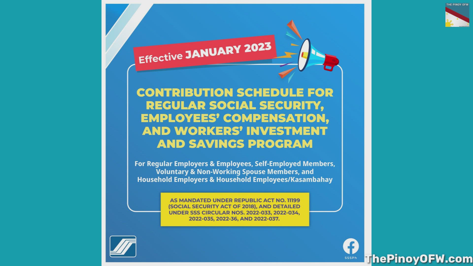 Video thumbnail for 2023 SSS Contribution Table for Filipinos