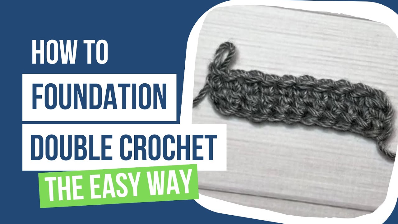 Video thumbnail for Foundation Double Crochet Right-Handed (FDC)