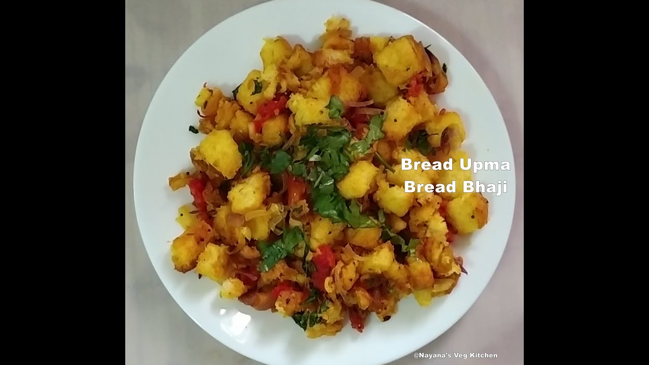 'Video thumbnail for Easy & quick 5 minute breakfast, Bread Upma - Bread Bhaji recipe Nayana's veg kitchen'