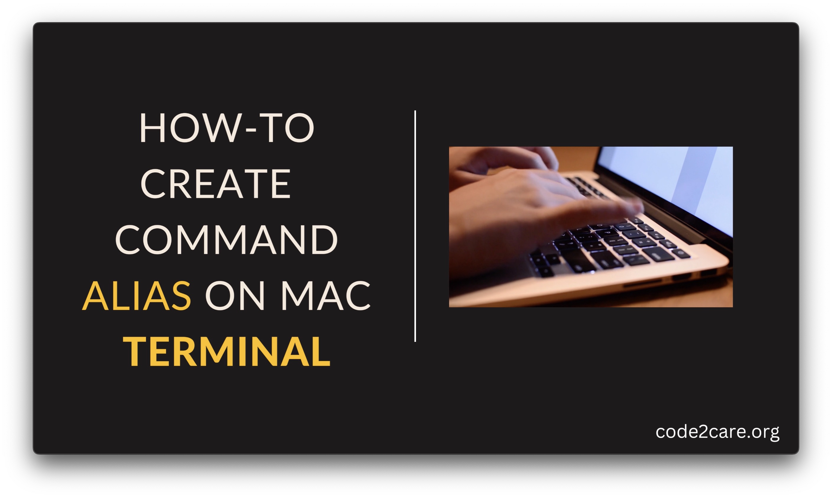 'Video thumbnail for How to create Alias using Mac Terminal'