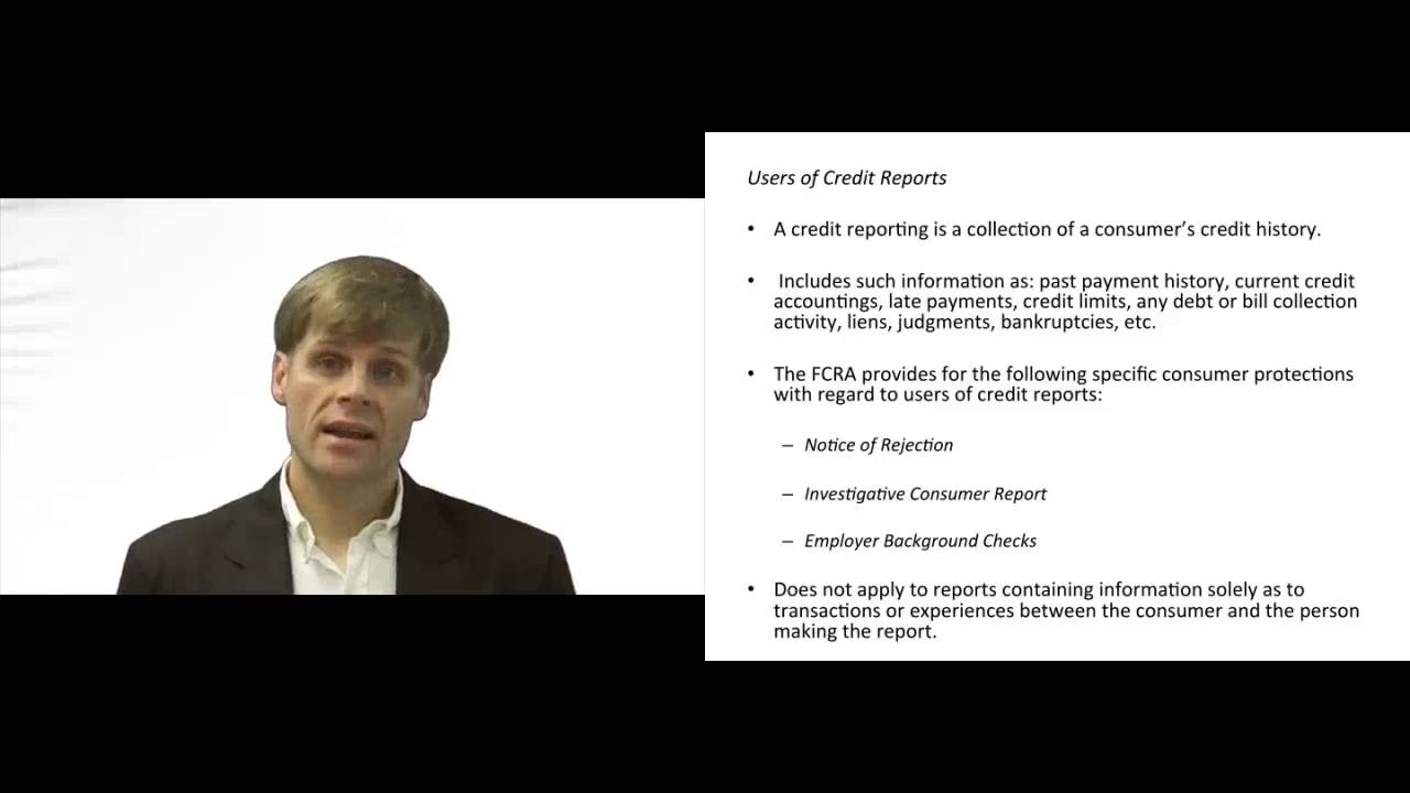 'Video thumbnail for Fair Credit Reporting Act - Users of Information'
