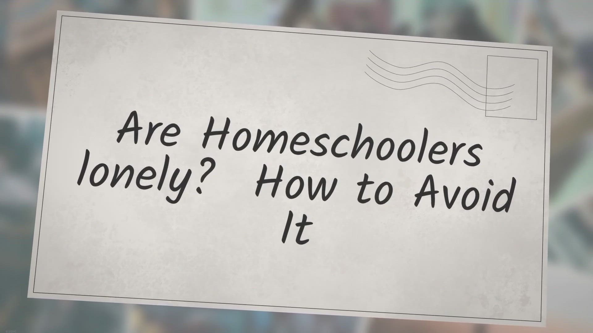 Video thumbnail for Are Homeschoolers lonely? How to Avoid It