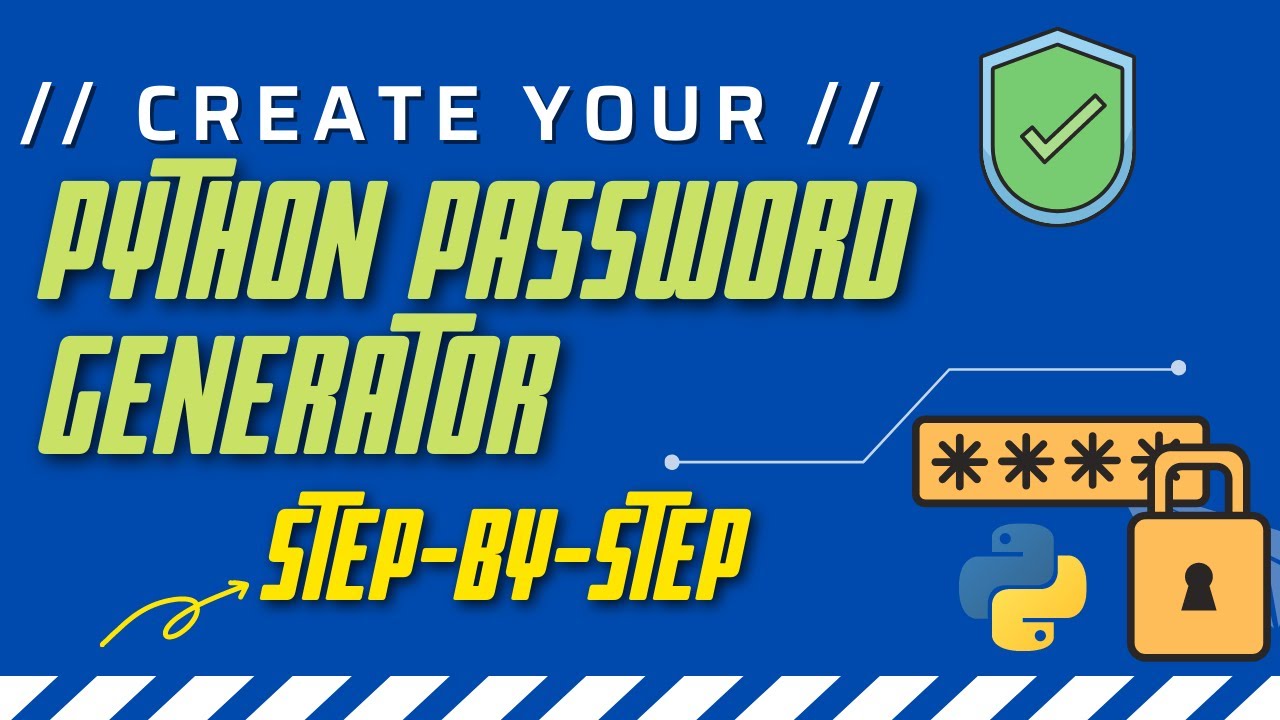 Video thumbnail for Create a random password generator: Python Tutorial for Beginners