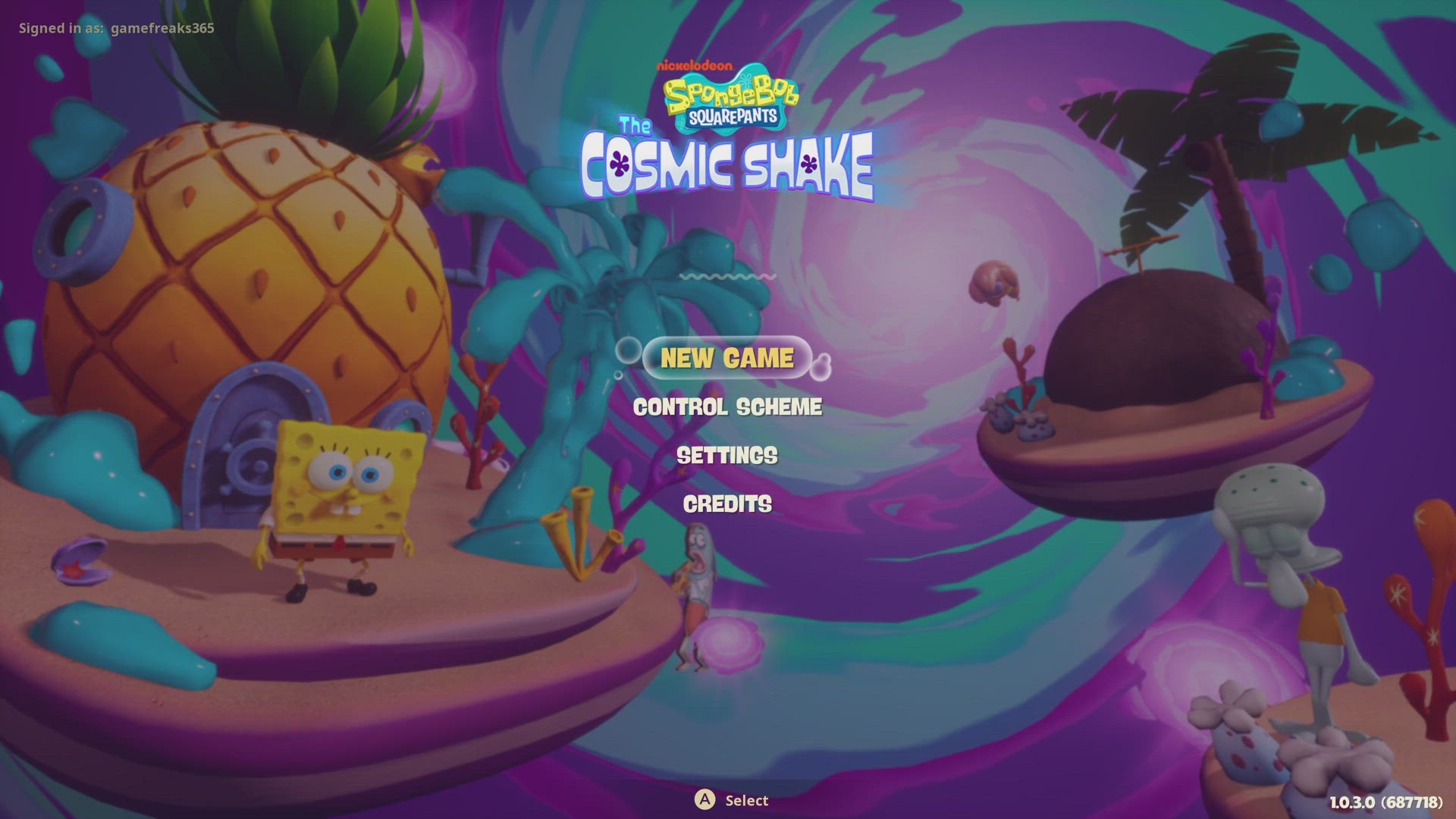 'Video thumbnail for SpongeBob SquarePants: The Cosmic Shake Gameplay'