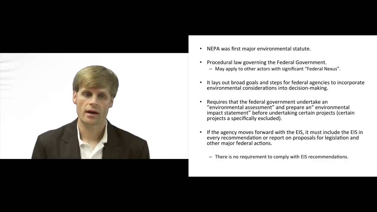 'Video thumbnail for National Environmental Policy Act of 1970'