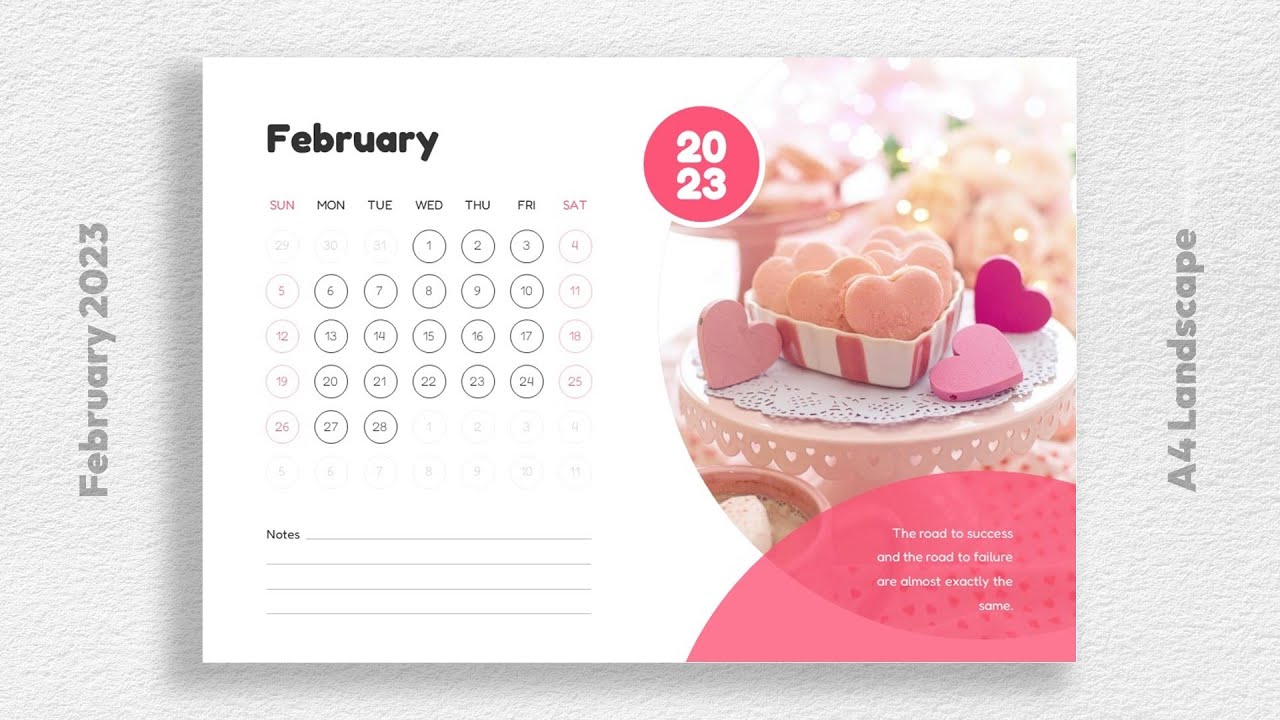 'Video thumbnail for February Calendar for 2023: Free Download Available in PDF, PPTX, and Google Slides Formats'