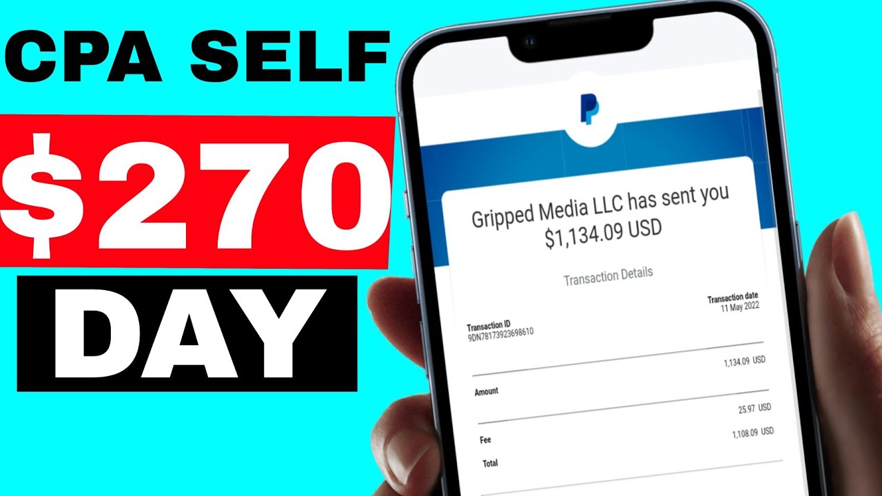 Video thumbnail for CPA Marketing ($270) Make Money Online | CPA Marketing Free Traffic Method 2022 (cpagrip)