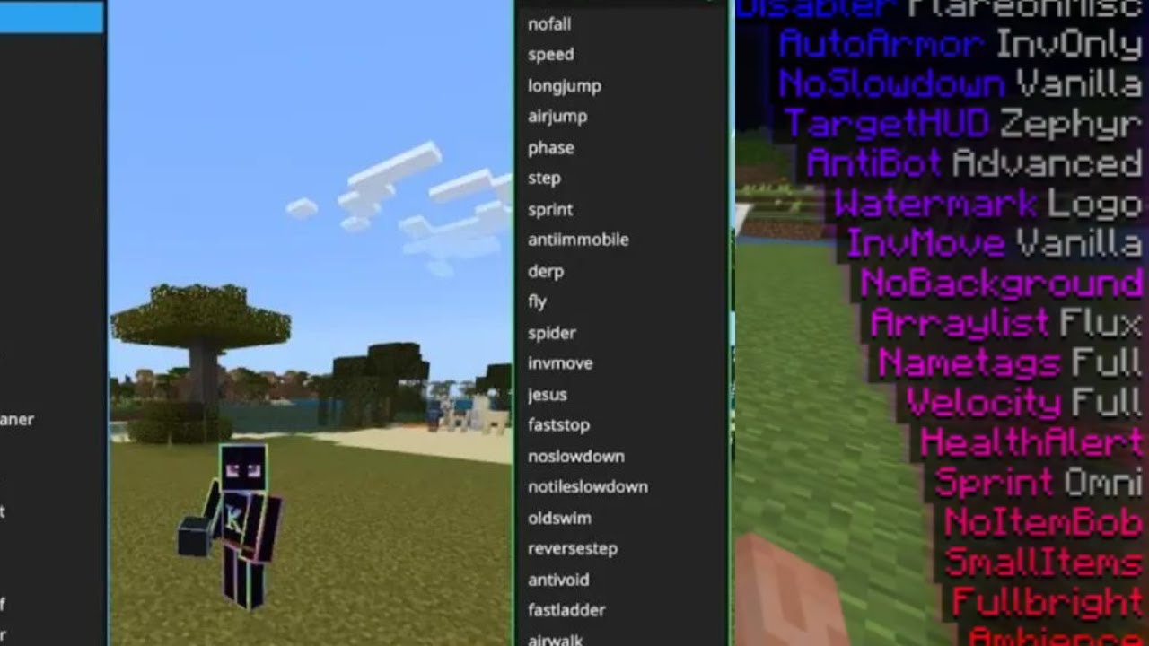 'Video thumbnail for BEST 1.19 + HACK CLIENTS for Minecraft Bedrock Edition (Horion, Strike, Nitr0, ...) #minecrafthacks'