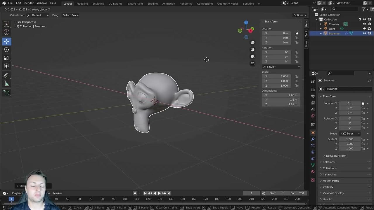 Video thumbnail for Blender Tutorial - Locking Your Transforms To Prevent Unintentional Editing