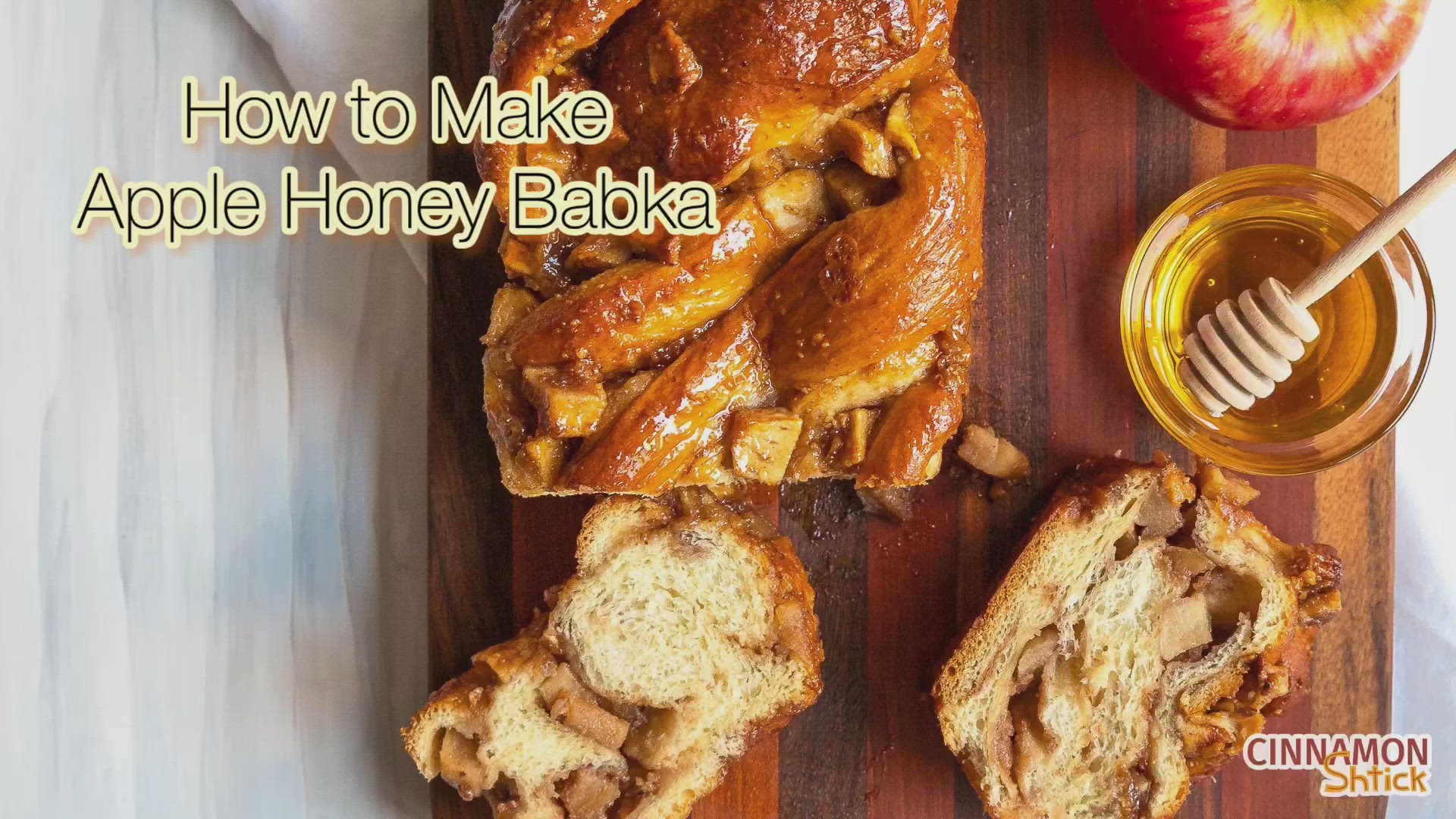Video thumbnail for How to Make Apple Honey Babka