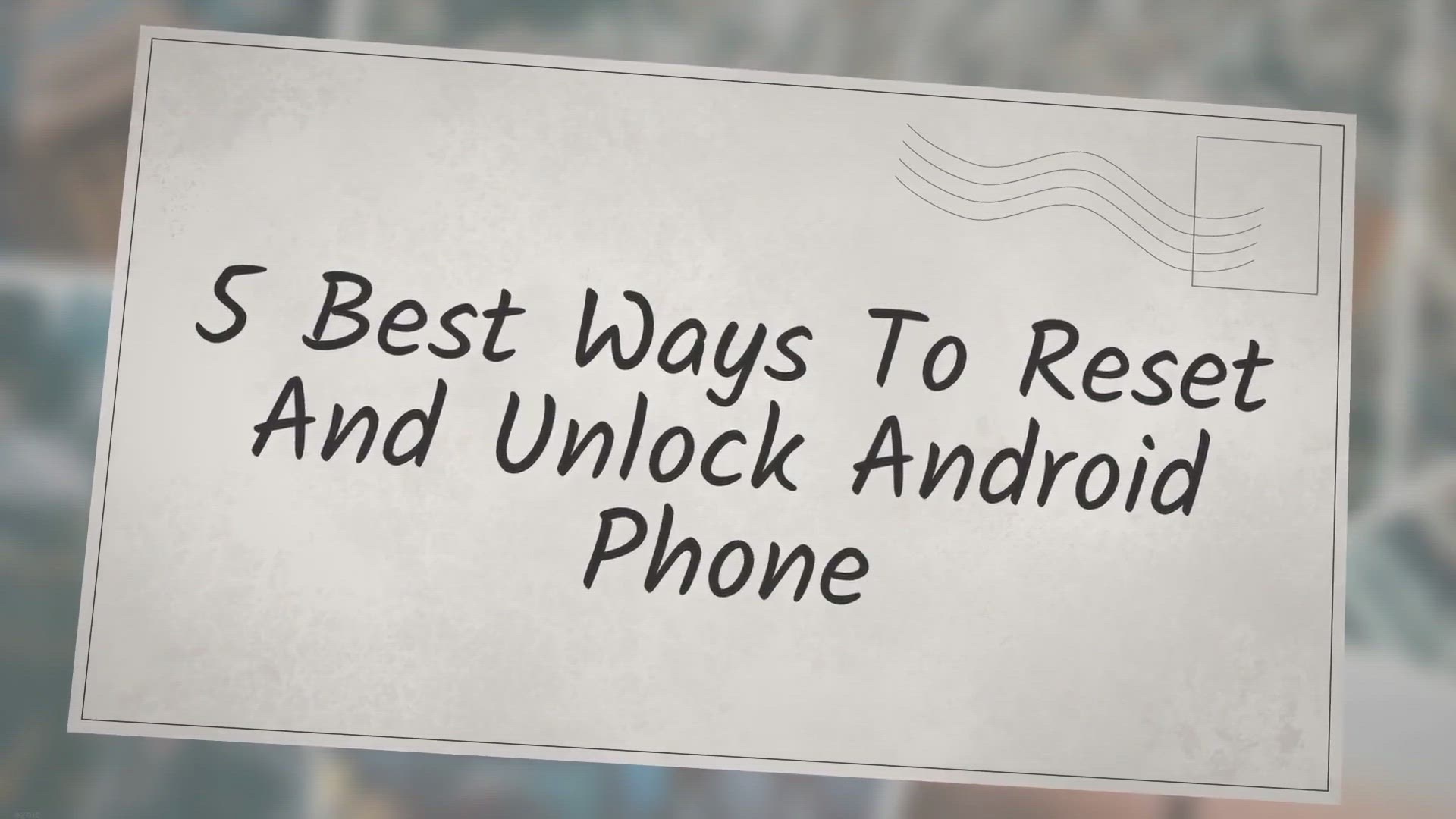 Video thumbnail for 5 Best Ways To Reset And Unlock Android Phone