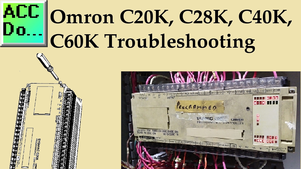 'Video thumbnail for Omron C20K, C28K, C40K, C60K Troubleshooting'
