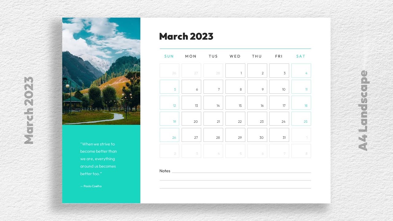 'Video thumbnail for Printable March 2023 Calendar Template Free Download'