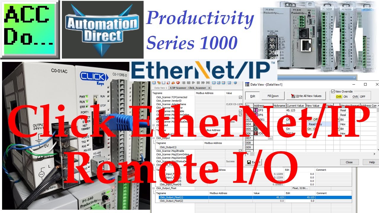'Video thumbnail for Productivity 1000 Series PLC Click EtherNet/IP Remote IO'