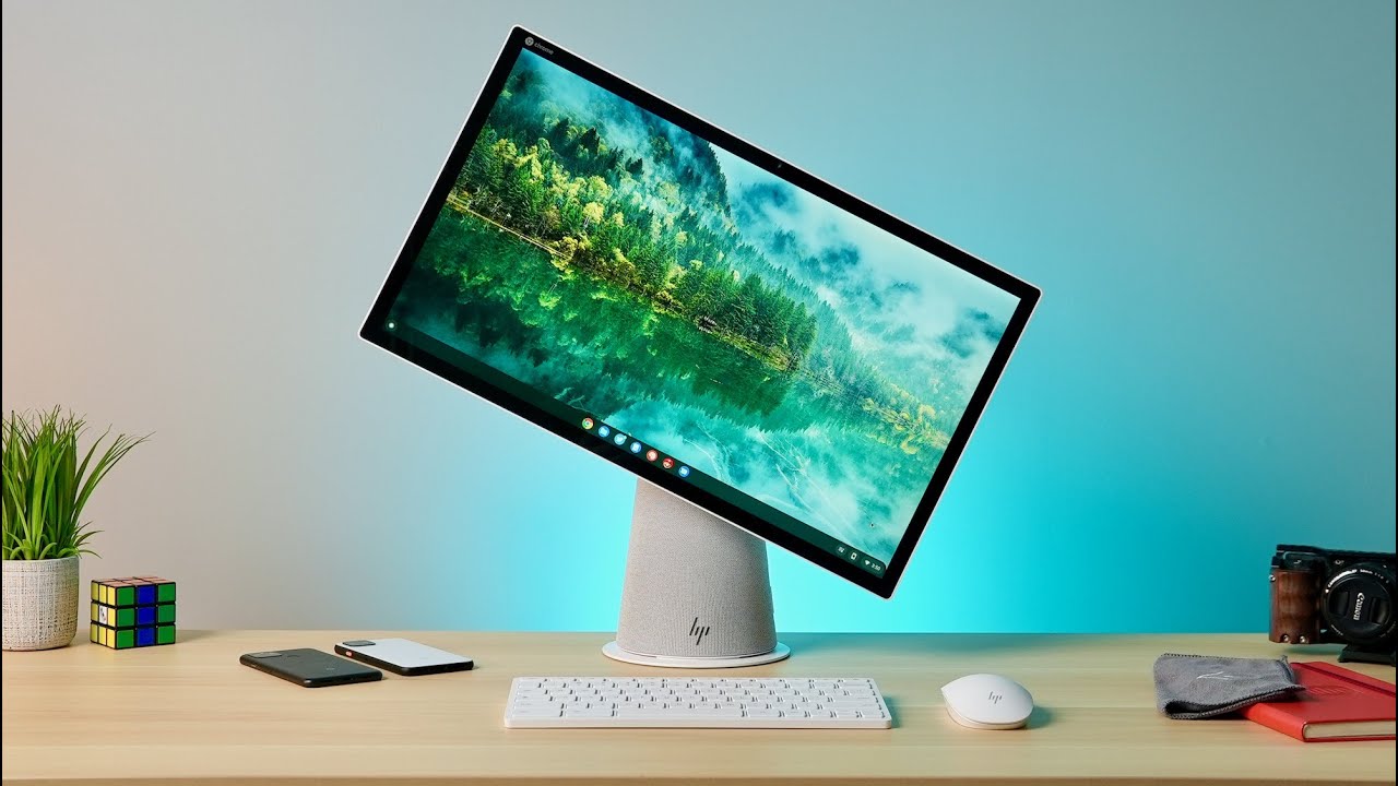 Video thumbnail for HP Chromebase 22 All-In-One Review: Rotation Innovation