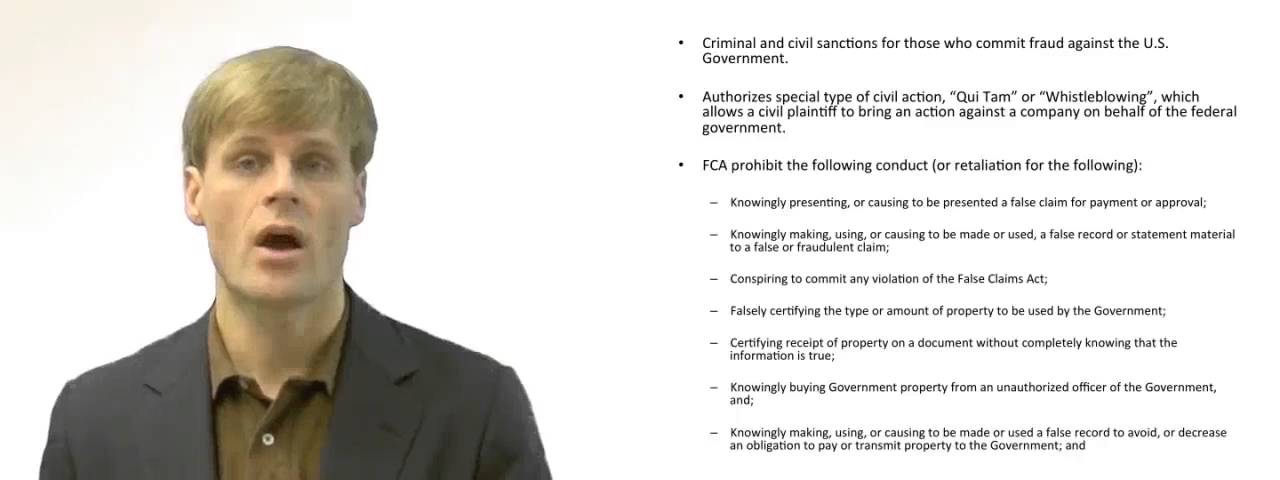 'Video thumbnail for The False Claims Act'