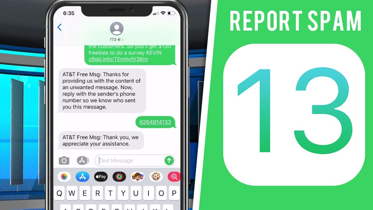 Video thumbnail for How To Report Text Spam iPhone - Stop Unwanted TEXT Messages!