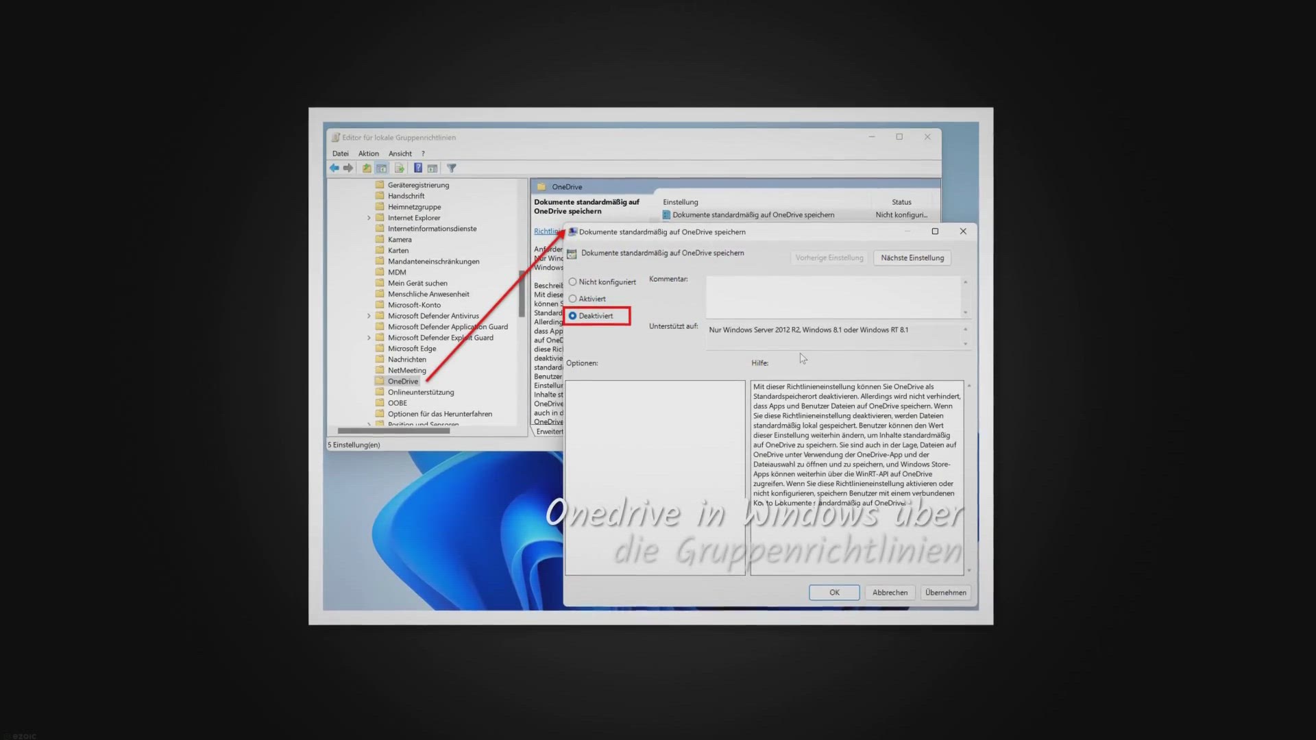 'Video thumbnail for So kann man OneDrive unter Windows deaktivieren'