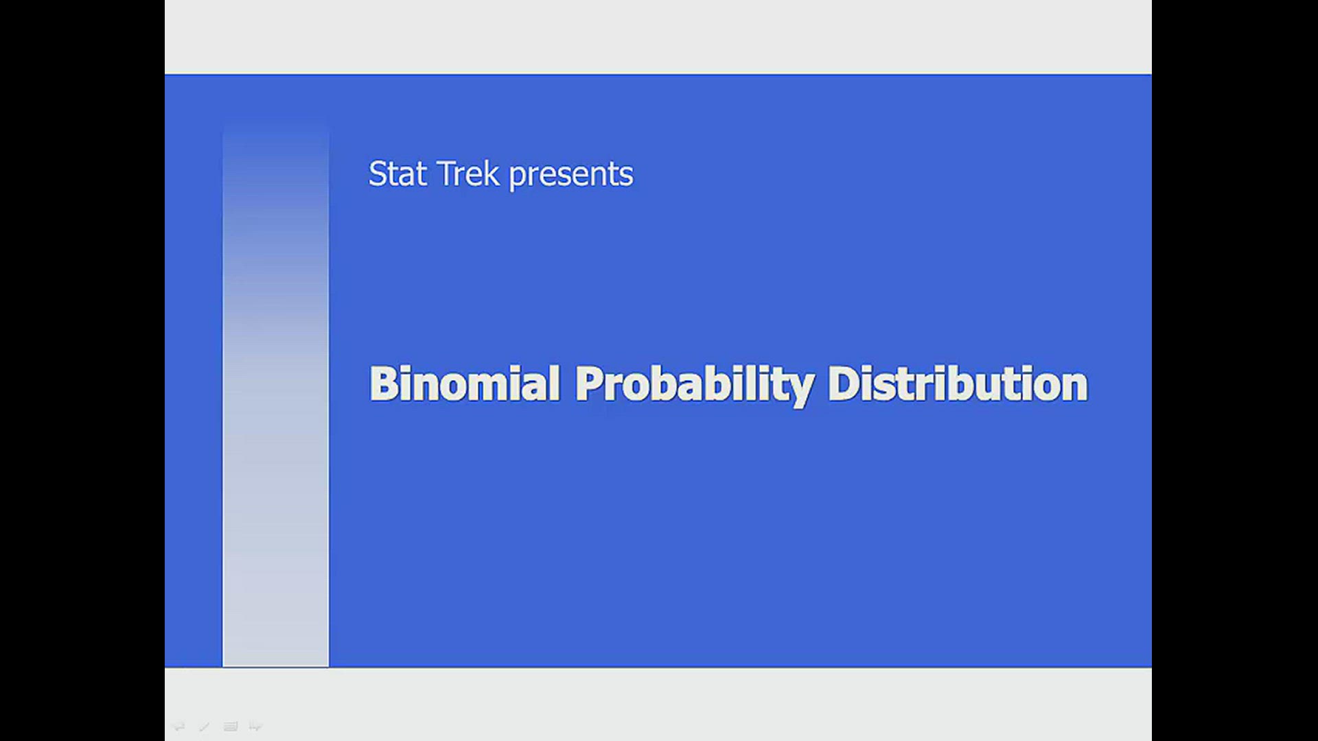 'Video thumbnail for AP Statistics: Binomial Probability Distribution'
