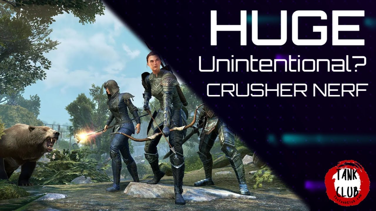 Video thumbnail for HUGE Unintentional? Crusher Nerf! | Elder Scrolls Online | Lost Depths PTS