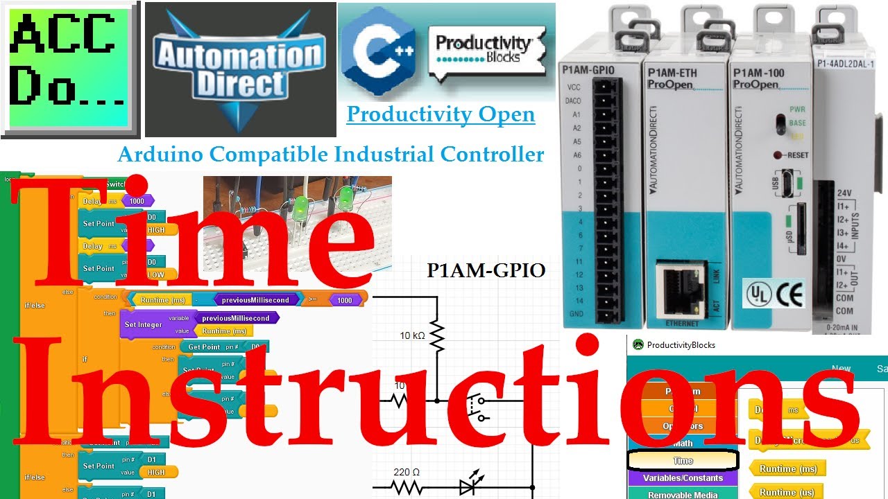 'Video thumbnail for Productivity Open P1AM Arduino Time Instructions'