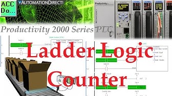 'Video thumbnail for Productivity 2000 PLC Ladder Logic Counter'
