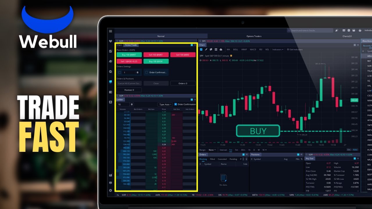 'Video thumbnail for Trade Fast Using Price Ladder and Active Trade on Webull'