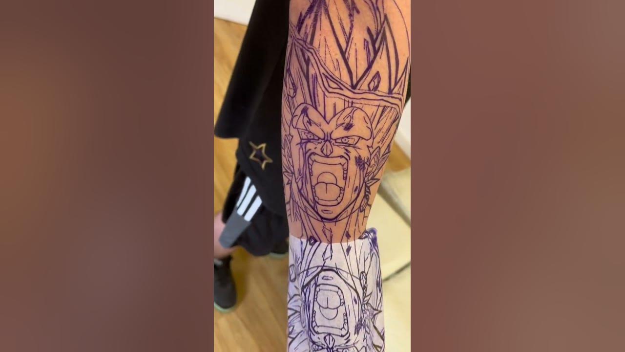 Video thumbnail for Vicious Vegeta Dragon Ball Super Tattoo | Scar Cover-Up Tattoo Ideas | #Shorts