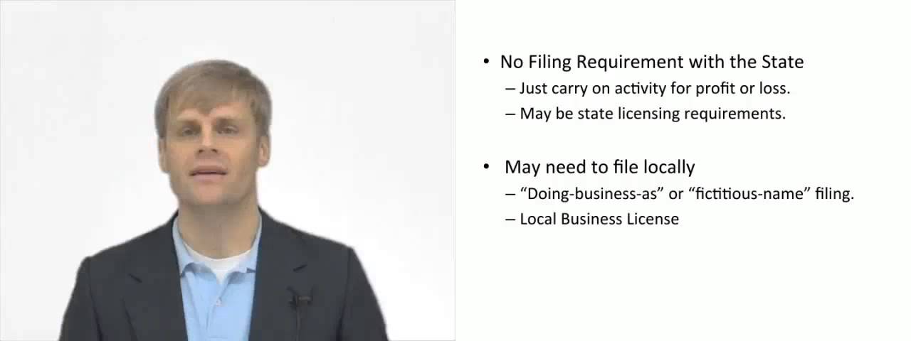 'Video thumbnail for Filing Requirements for Sole Proprietorship'