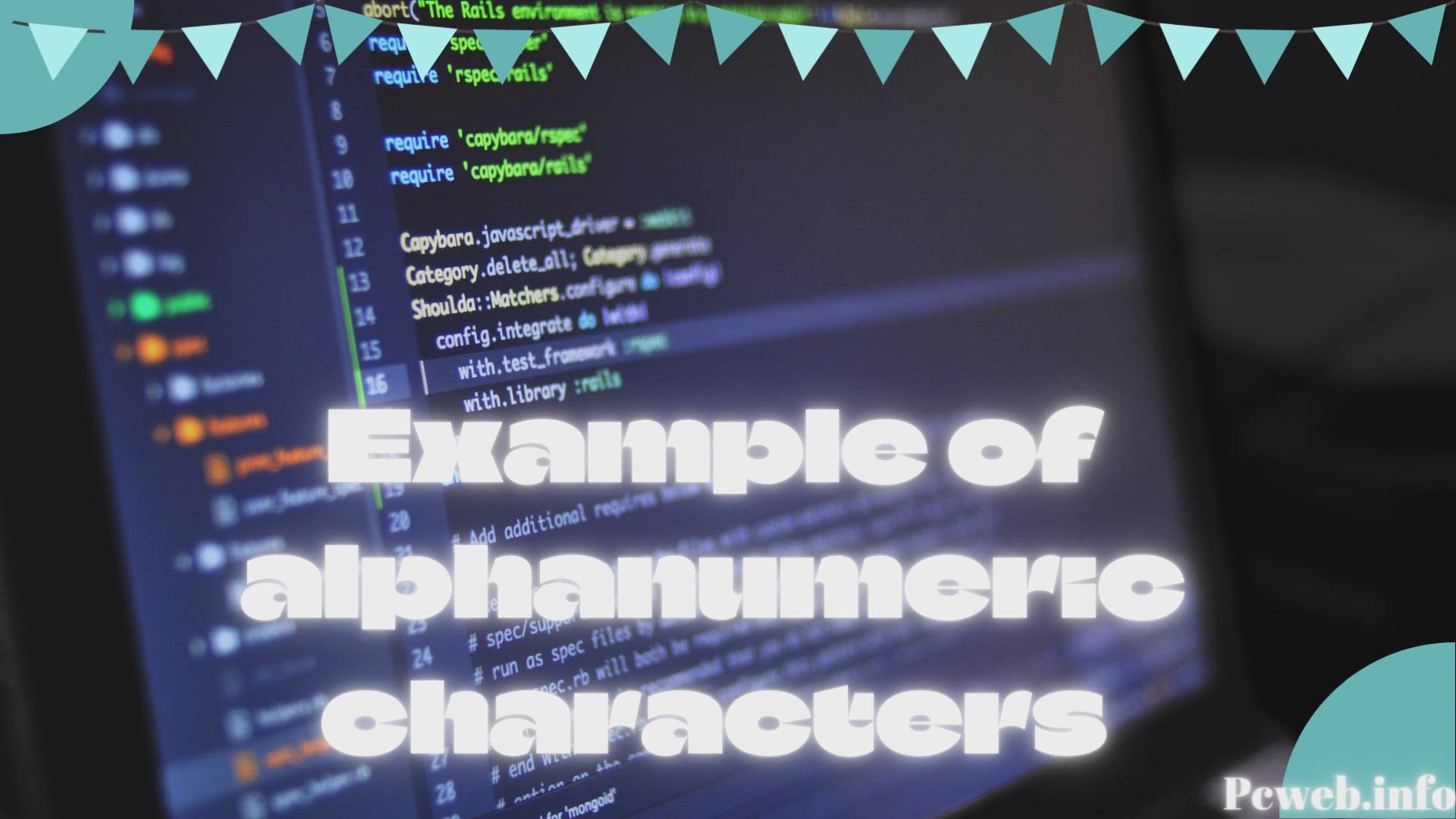 'Video thumbnail for Example of alphanumeric characters'