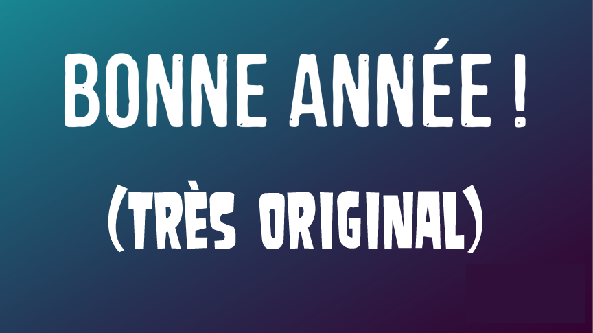 'Video thumbnail for Bonne année 2023 avec humour et texte original'