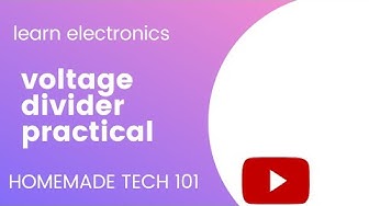 Video thumbnail for voltage divider circuit, voltage divider rule, voltage divider bias