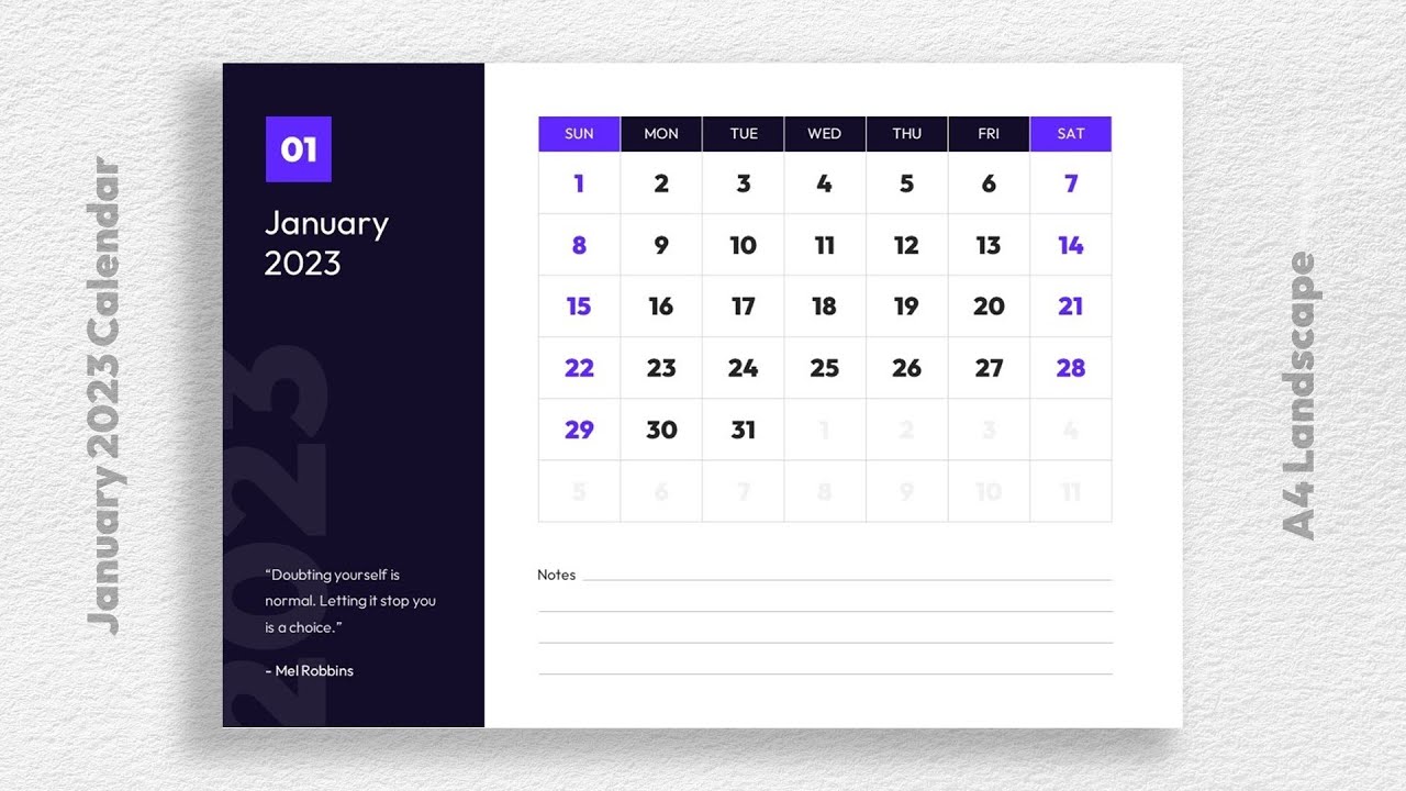 'Video thumbnail for Jan 2023 Calendar Printable Template Free Download'