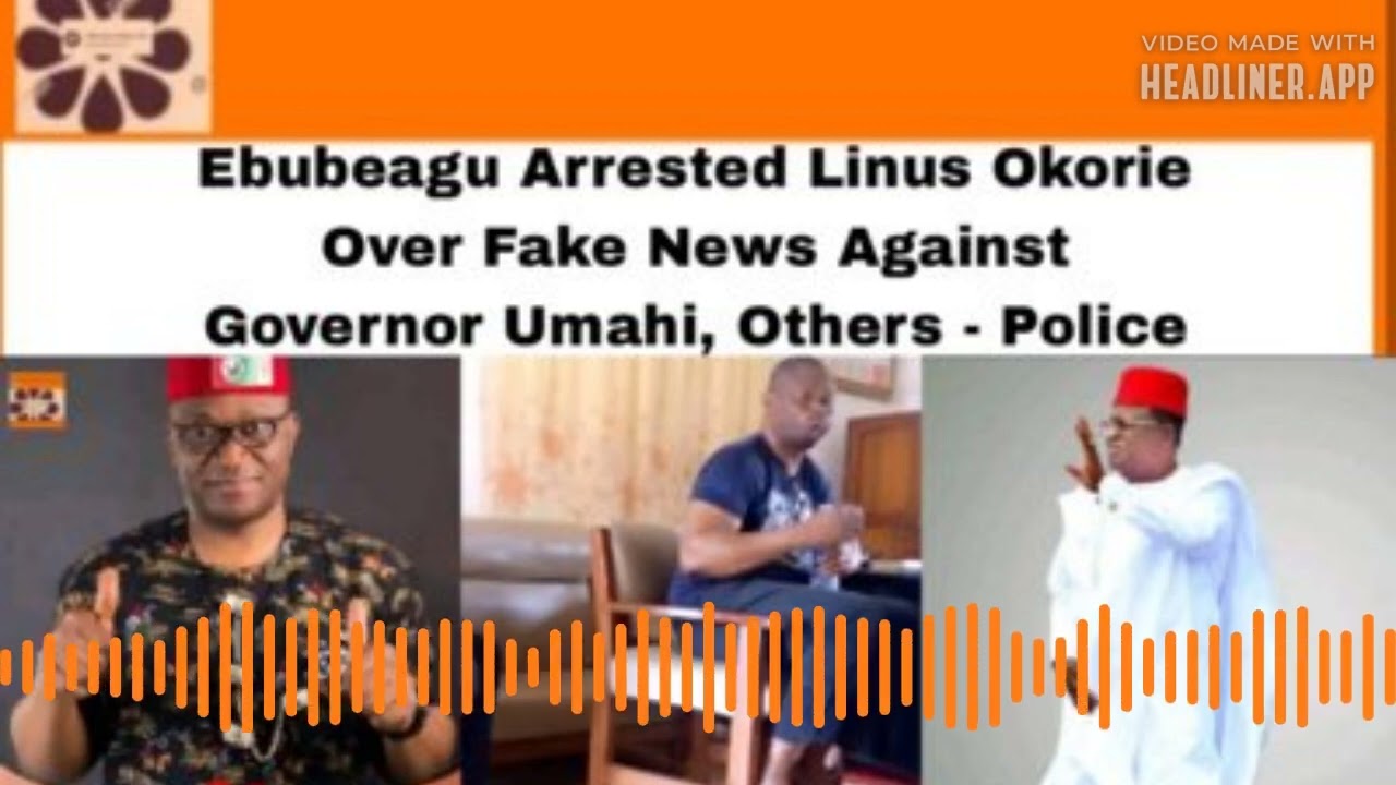 Video thumbnail for Ebubeagu Arrested Linus Okorie Over Fake News Against Governor Umahi - Police ~ OsazuwaAkonedo