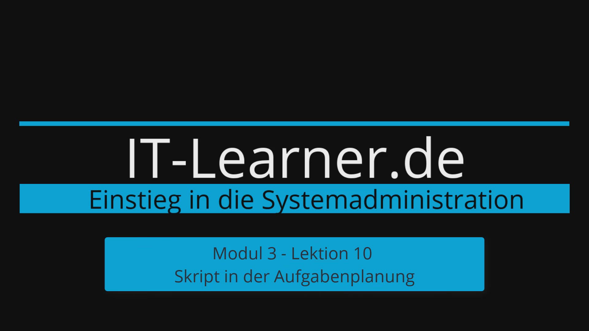 'Video thumbnail for So lässt sich ein Script in die Windows Aufgabenplanung einbinden'