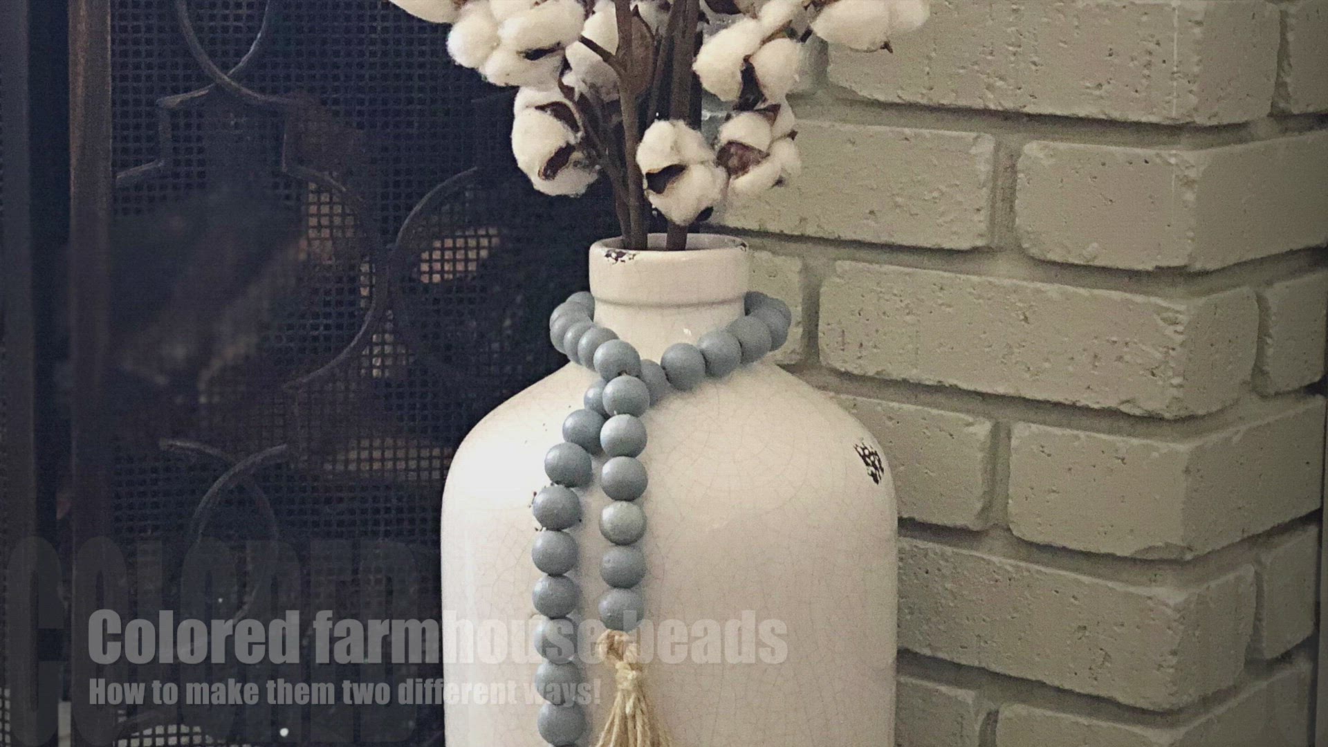 'Video thumbnail for How to make colored farmhouse beads'