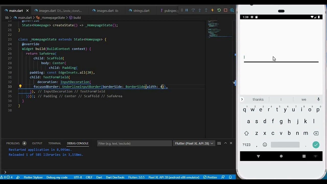 'Video thumbnail for Flutter Textformfield Focused Border Width Customization | Flutter Tutorial | Flutter Widgets'
