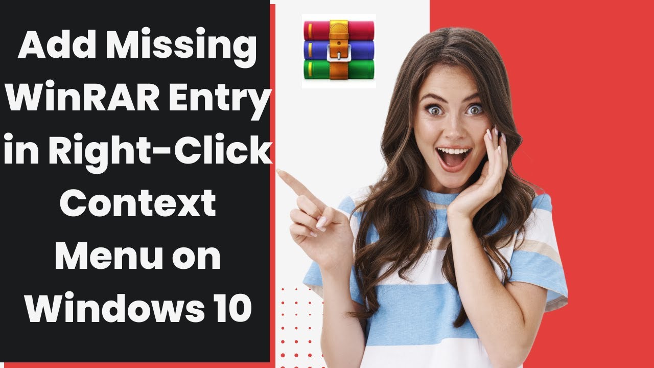 'Video thumbnail for Add Missing WinRAR Entry in Right-Click Context Menu on Windows 10'