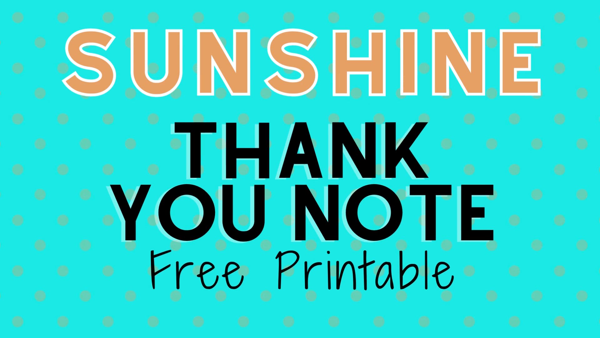 'Video thumbnail for sunshine thank you humix video'