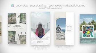 Video thumbnail for CAN'T WAIT! Vacation & Holiday Countdown App with Instagram Story Templates (for iPhone & Android)