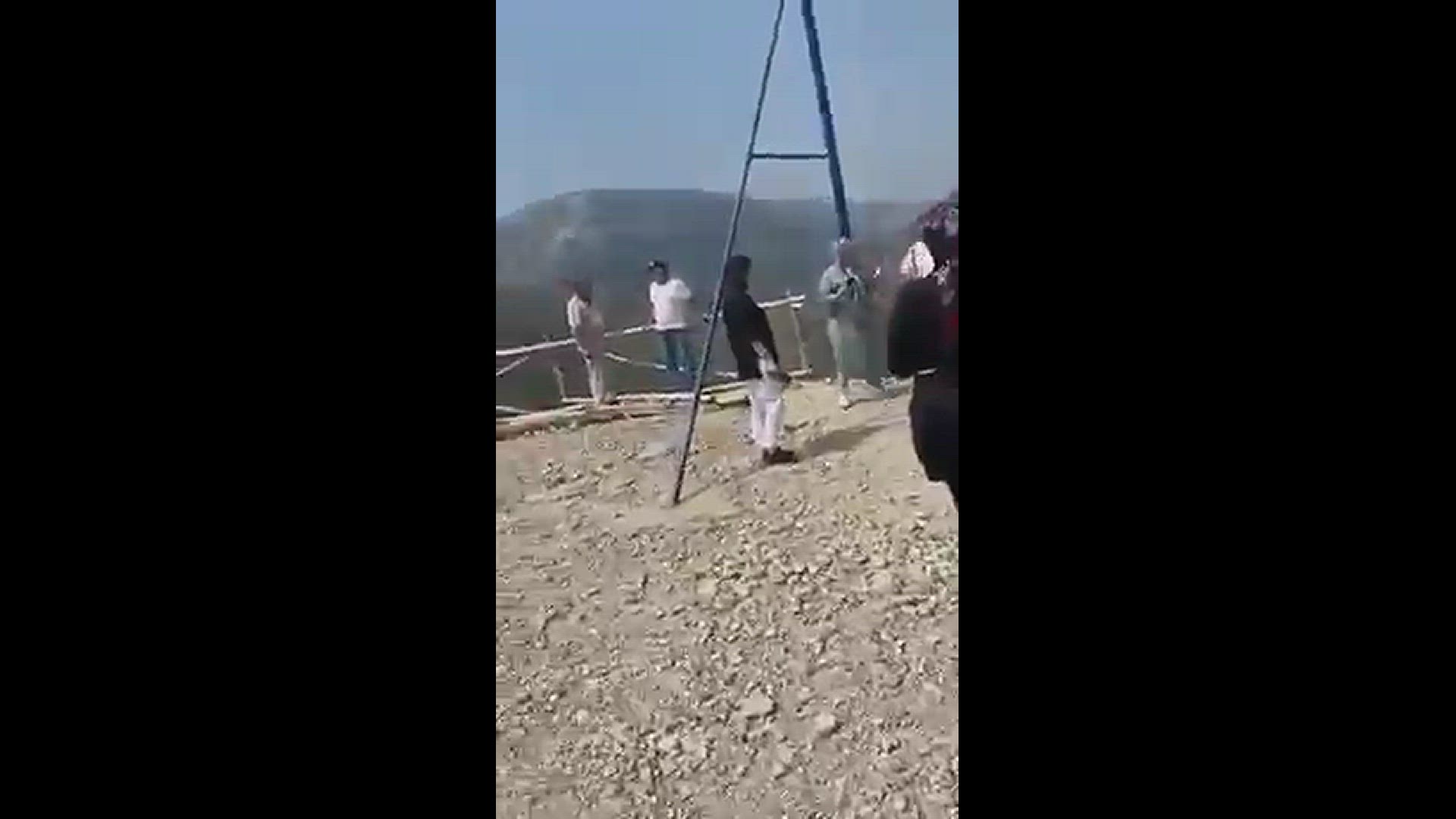 Video thumbnail for Fall of Cliff The cradle broke while taking a leap from the 6300 feet high cliff