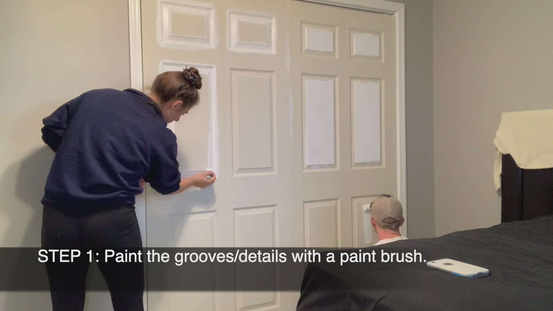 Video thumbnail for How To Paint Interior 6-Panel Doors Flawlessly In 4 Easy Steps (Or Less!)